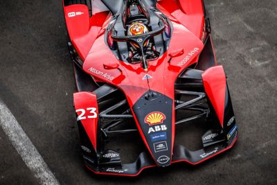 23 BUEMI Sébastien (swi), Nissan e.dams, Nissan IM03, action  during the 2022 Mexico City ePrix, 2nd meeting of the 2021-22 ABB FIA Formula E World Championship, on the Autodromo Hermanos Rodriguez from February 10 to 11, in Mexico City, Mexico - Photo Frédéric Le Floch / DPPI